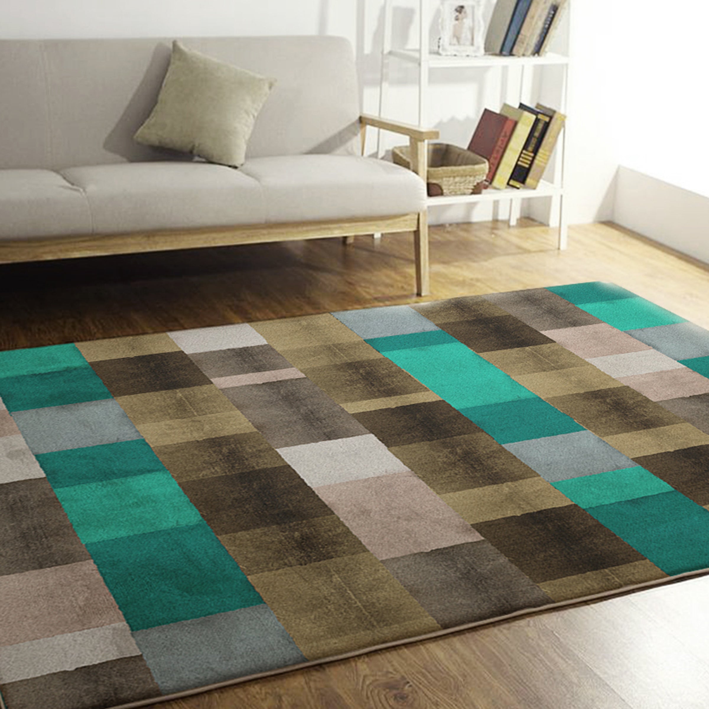 3D Colored Geometric Pattern WG445 Non Slip Rug Mat Mat AJ Creativity Home 