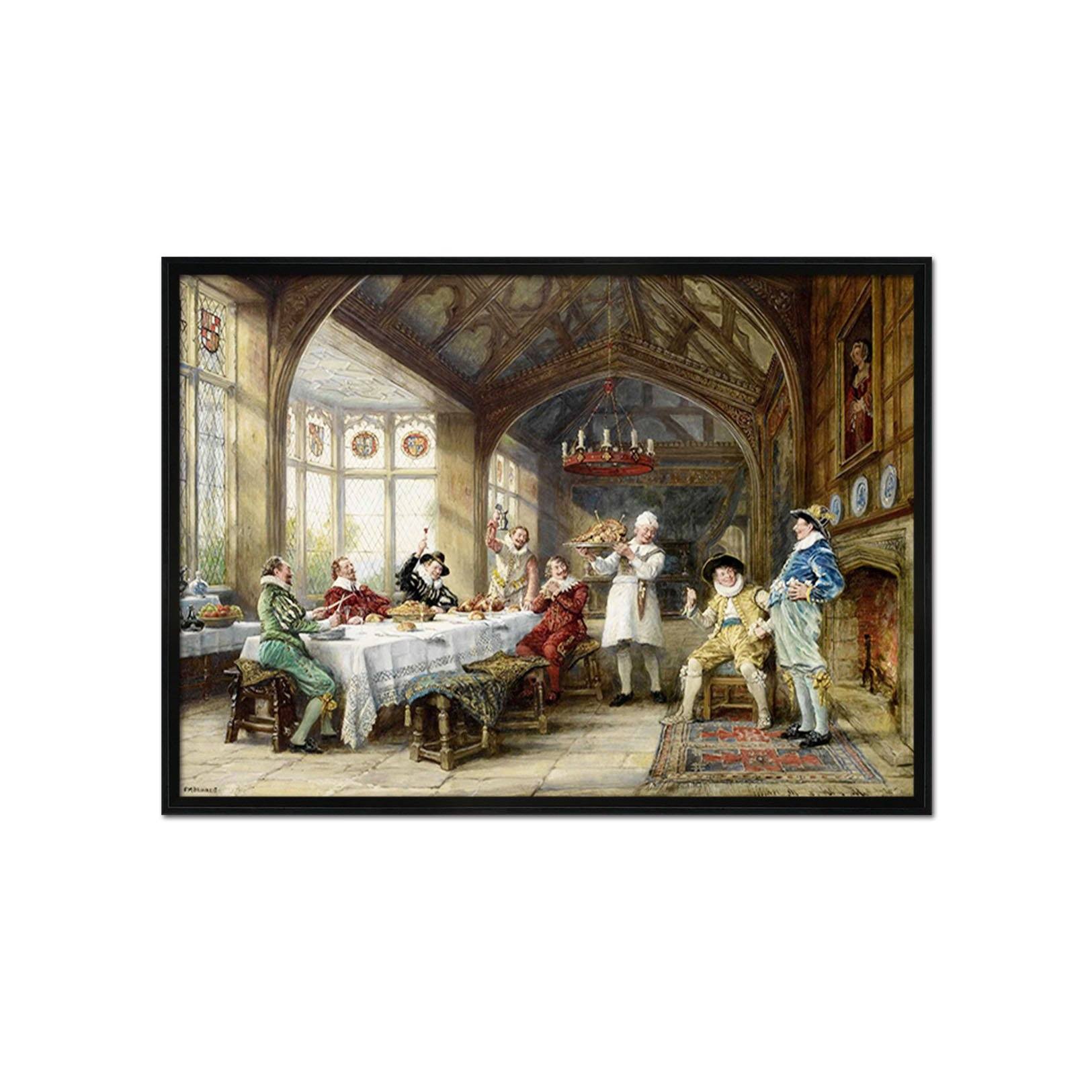 3D Great Meal 033 Fake Framed Print Painting Wallpaper AJ Creativity Home 