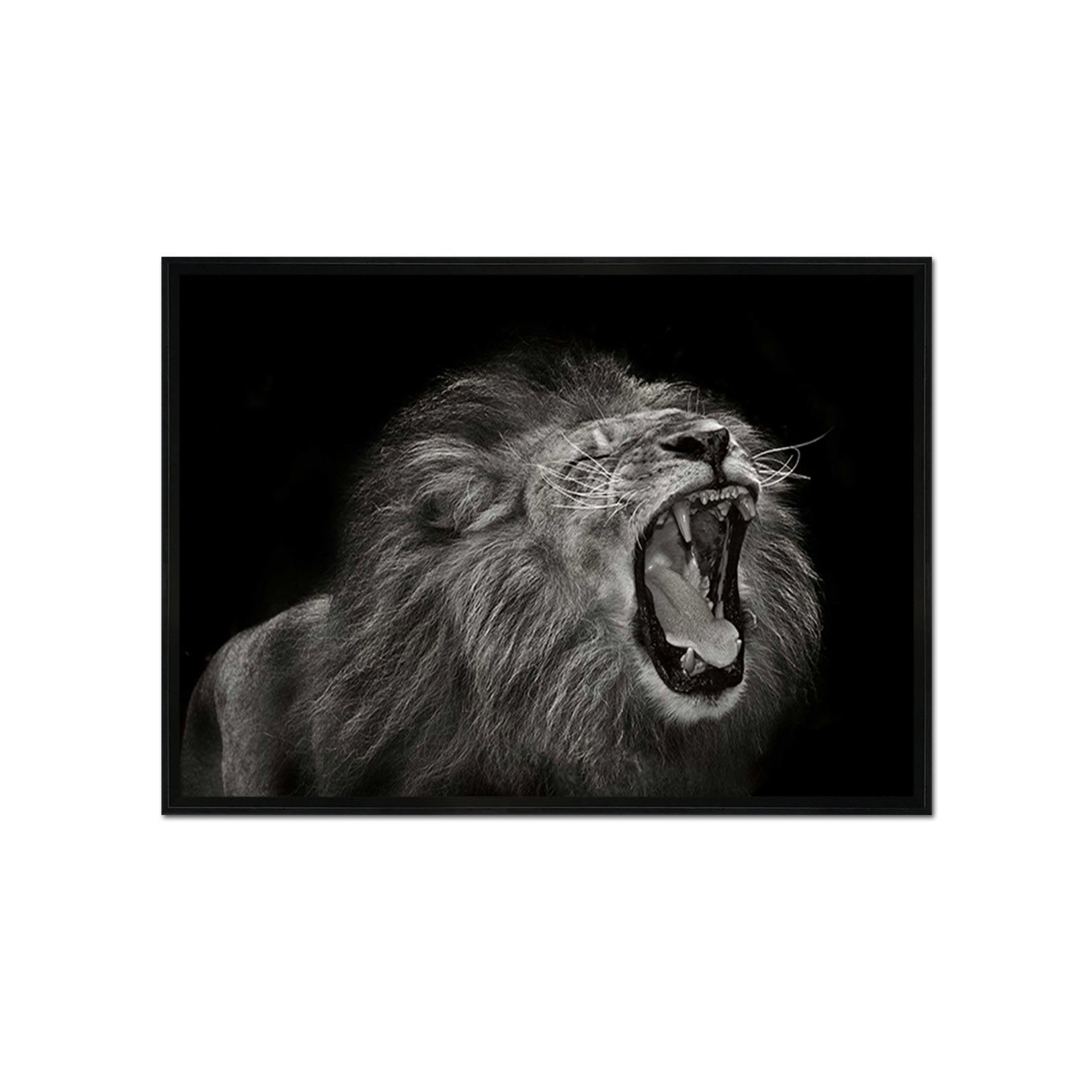 3D Roaring Tiger 084 Fake Framed Print Painting Wallpaper AJ Creativity Home 
