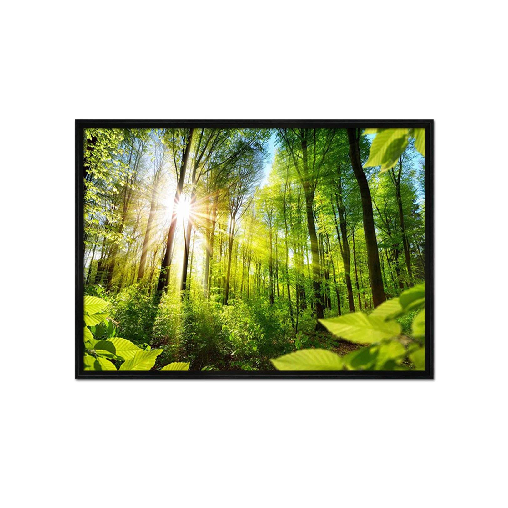 3D Sunny Forest 104 Fake Framed Print Painting Wallpaper AJ Creativity Home 