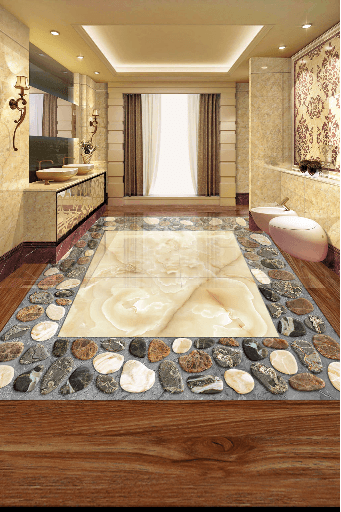 3D Marble 085 Floor Mural Wallpaper AJ Wallpaper 2 