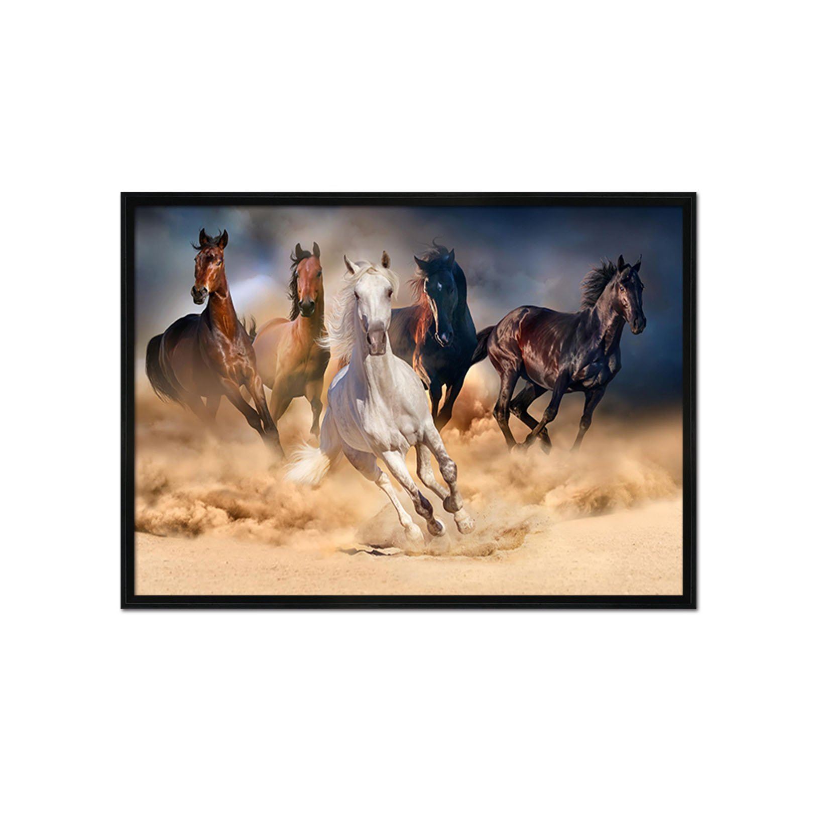 3D Run The Horse 189 Fake Framed Print Painting Wallpaper AJ Creativity Home 