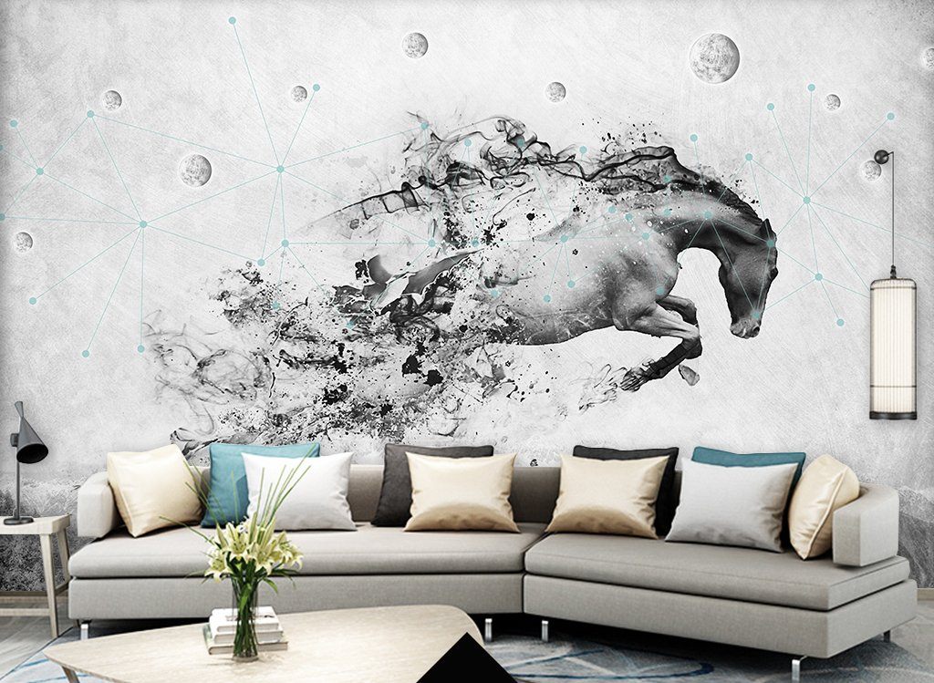 3D Abstract Horse 348 Wall Murals Wallpaper AJ Wallpaper 2 