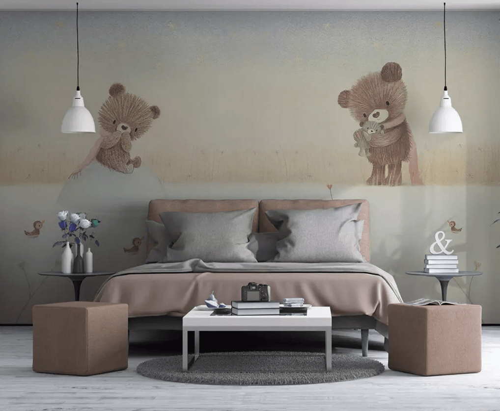 3D Cartoon Cute Bear 289 Wallpaper AJ Wallpaper 2 