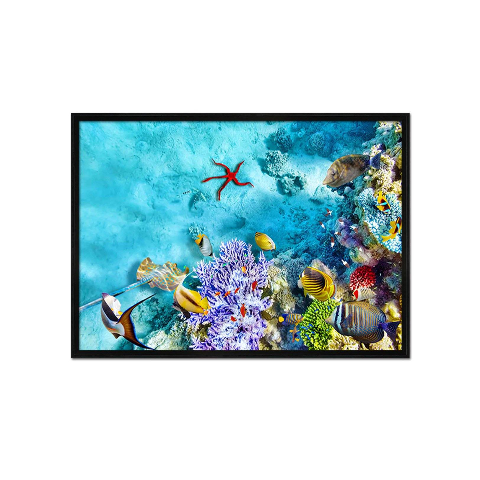3D Deep-Sea Creatures 090 Fake Framed Print Painting Wallpaper AJ Creativity Home 