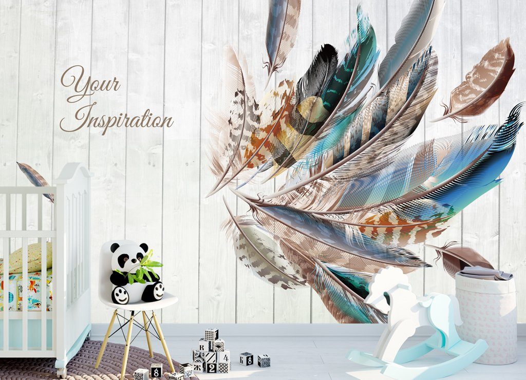 3D Feather 72 Wall Murals Wallpaper AJ Wallpaper 2 