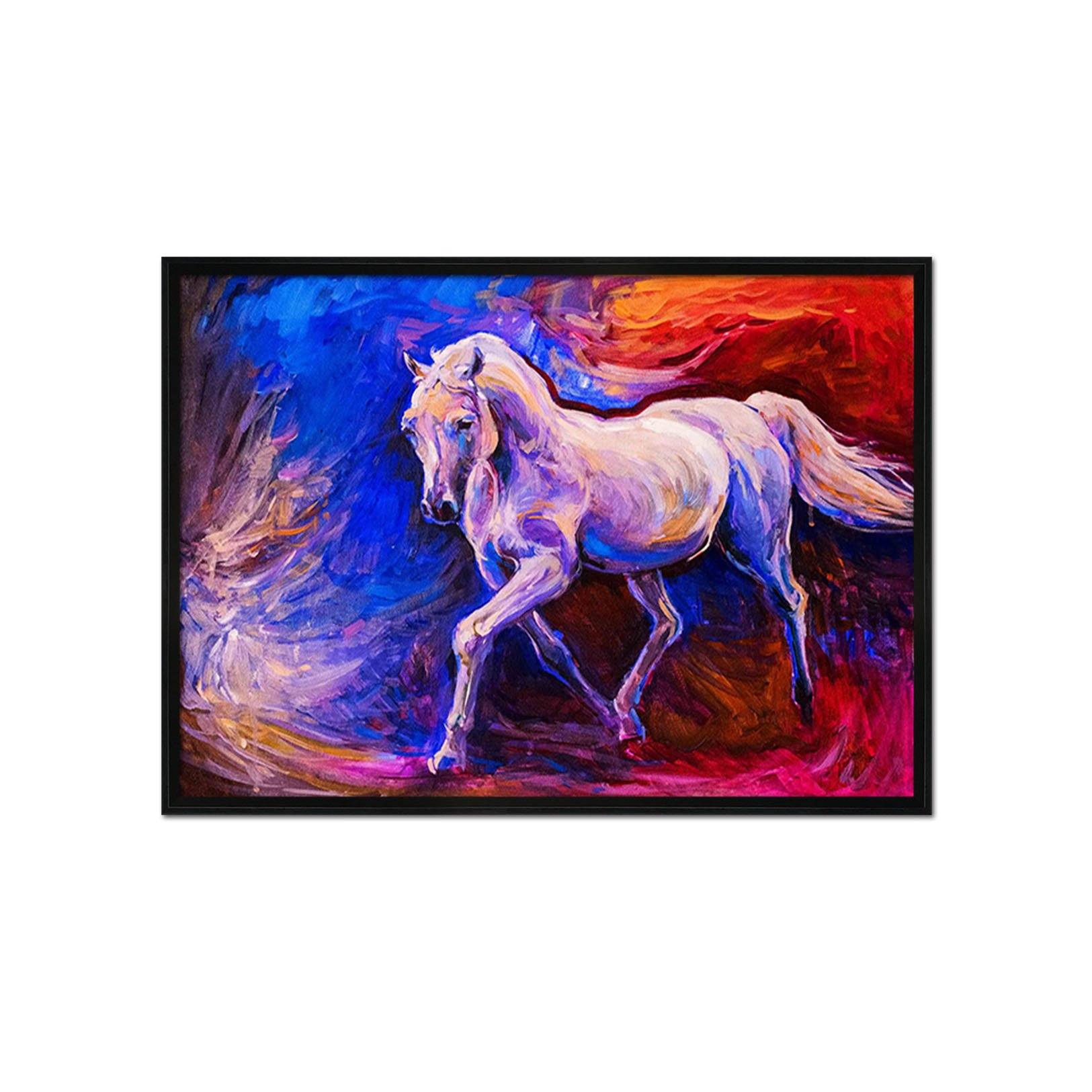3D White Horse 193 Fake Framed Print Painting Wallpaper AJ Creativity Home 