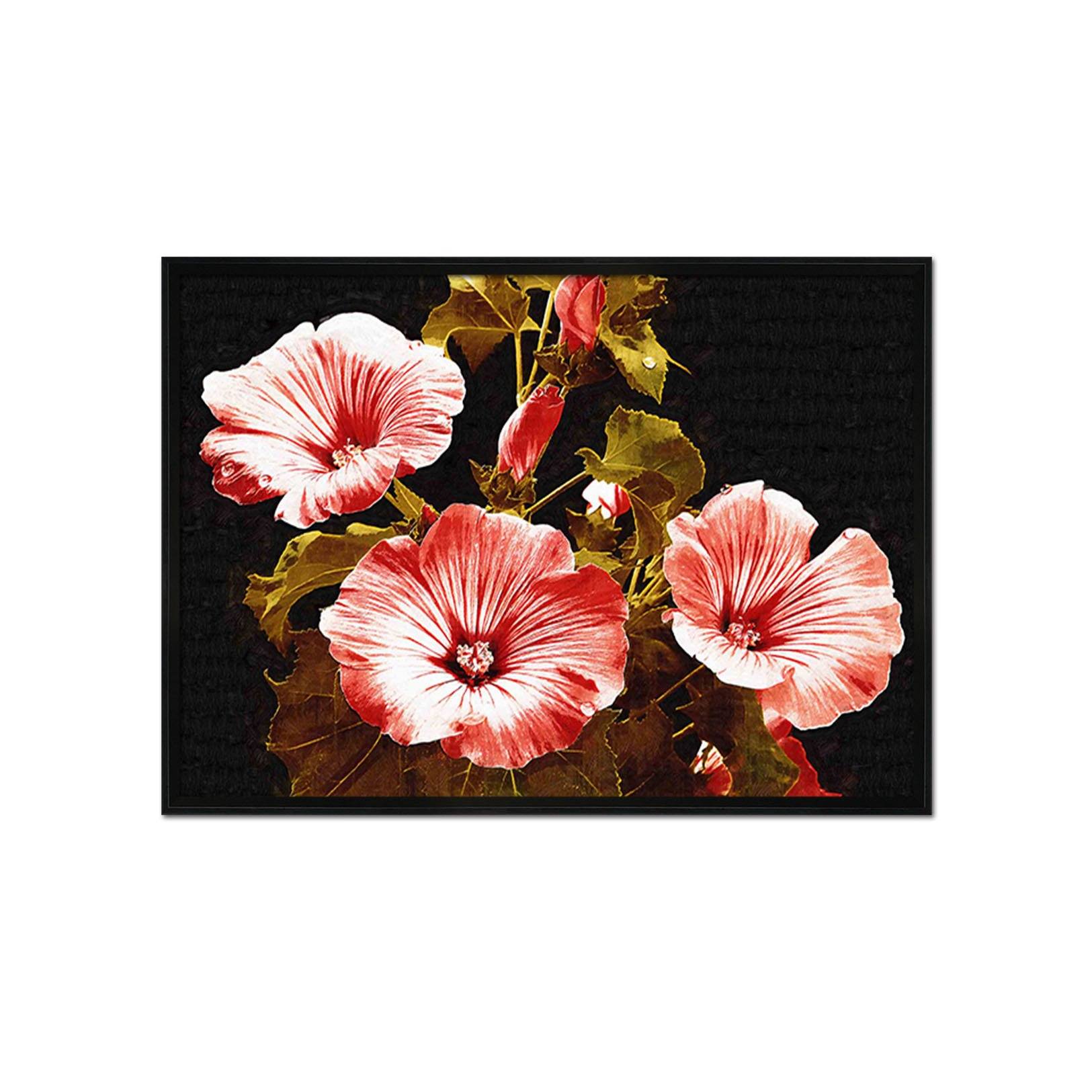 3D Big Red Flower 020 Fake Framed Print Painting Wallpaper AJ Creativity Home 