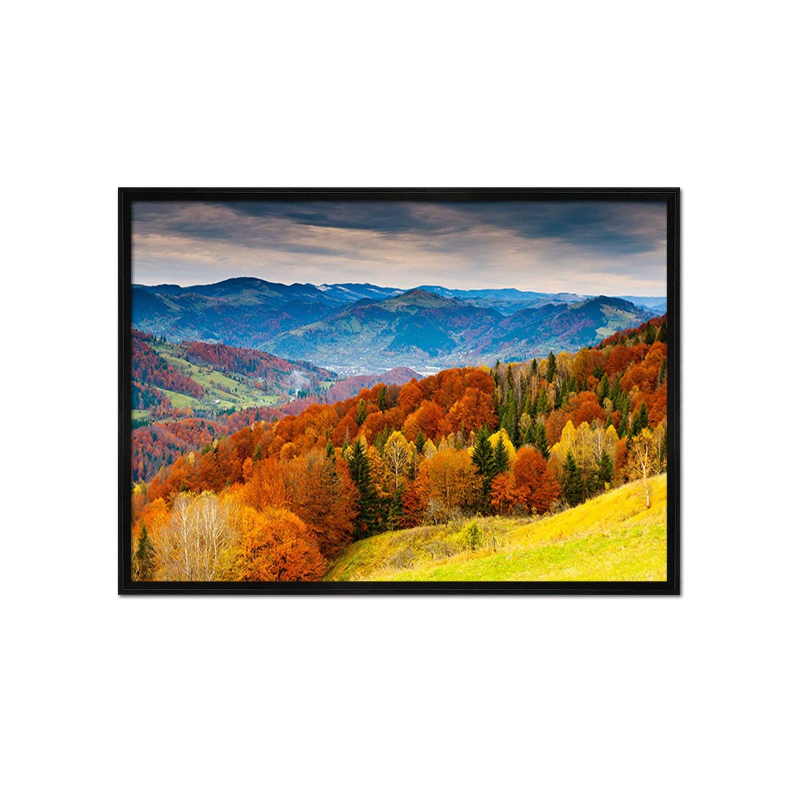 3D Forest Hill 071 Fake Framed Print Painting Wallpaper AJ Creativity Home 