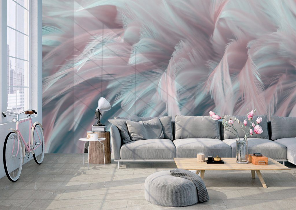 3D Colored Feather 868 Wall Murals Wallpaper AJ Wallpaper 2 