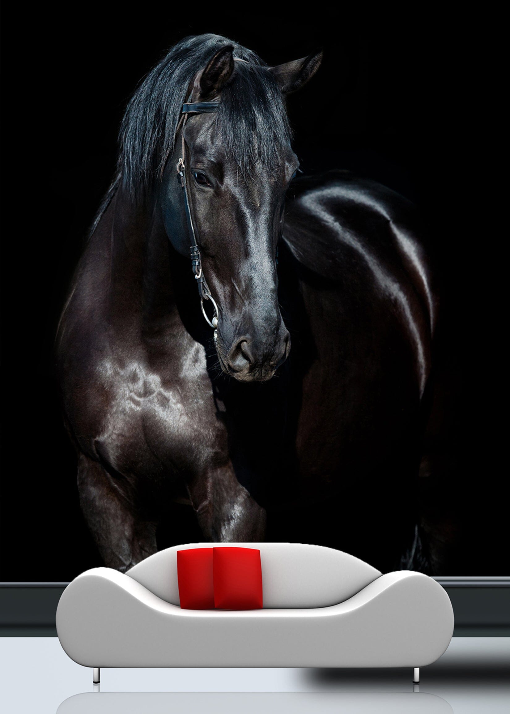 3D Black Mustang 102 Wall Murals Wallpaper AJ Wallpaper 2 