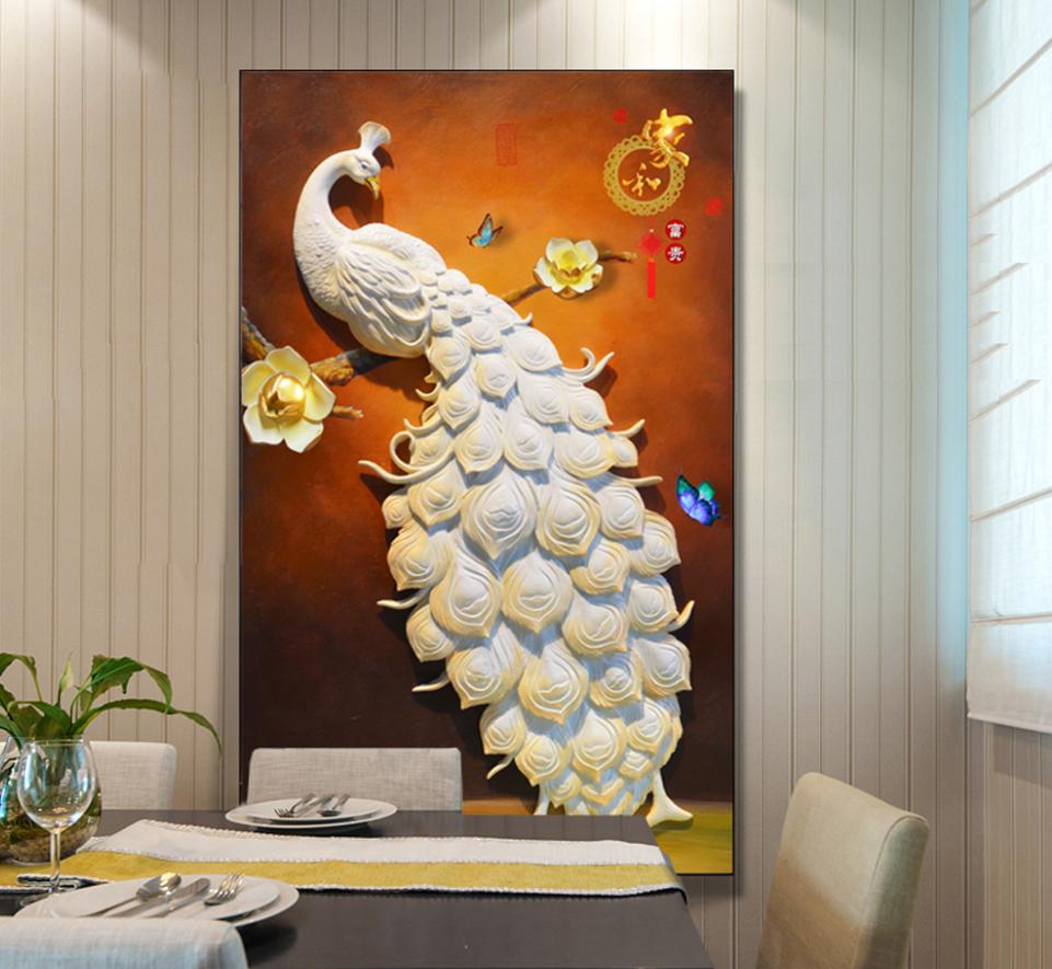 3D White Peacock 440 Wall Murals Wallpaper AJ Wallpaper 2 