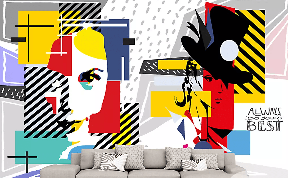 3D Colorful Graffiti Head 140 Wallpaper AJ Wallpaper 2 