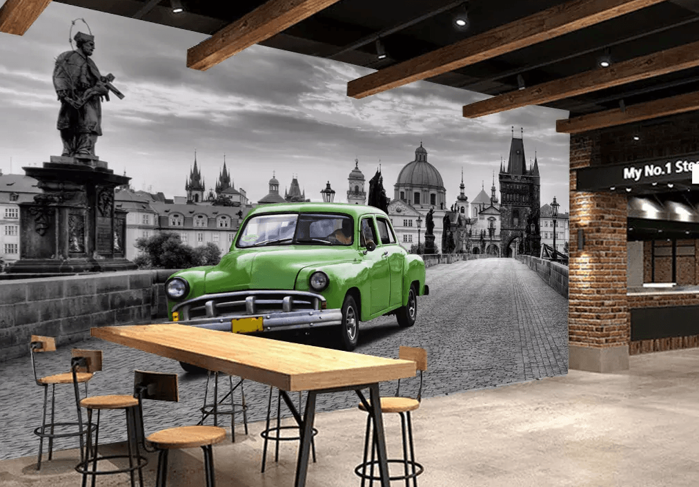 3D Bridge Luxury Car 241 Wallpaper AJ Wallpaper 2 