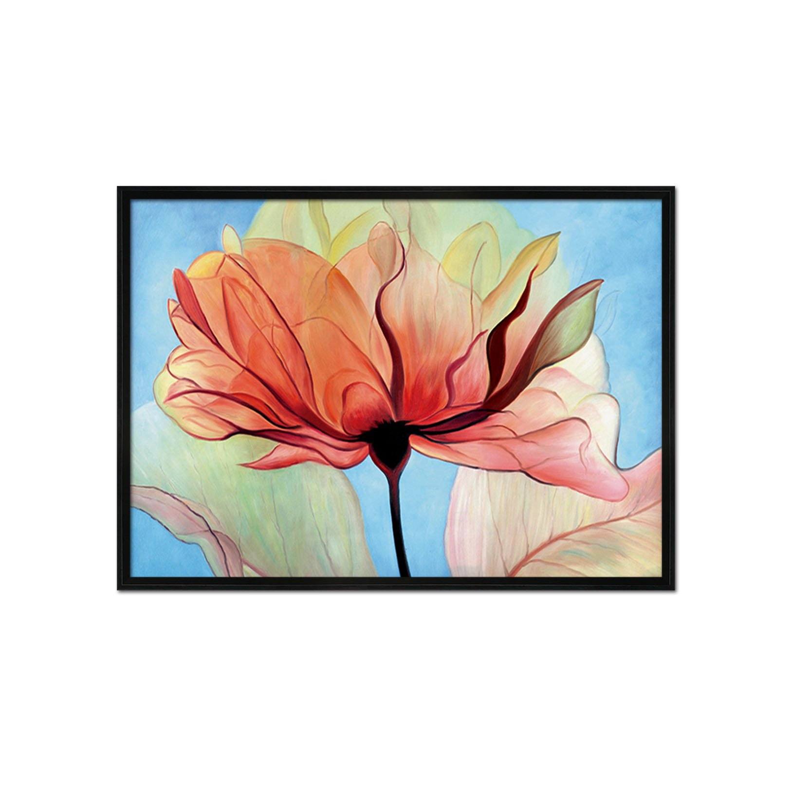 3D Beautiful Flower 024 Fake Framed Print Painting Wallpaper AJ Creativity Home 