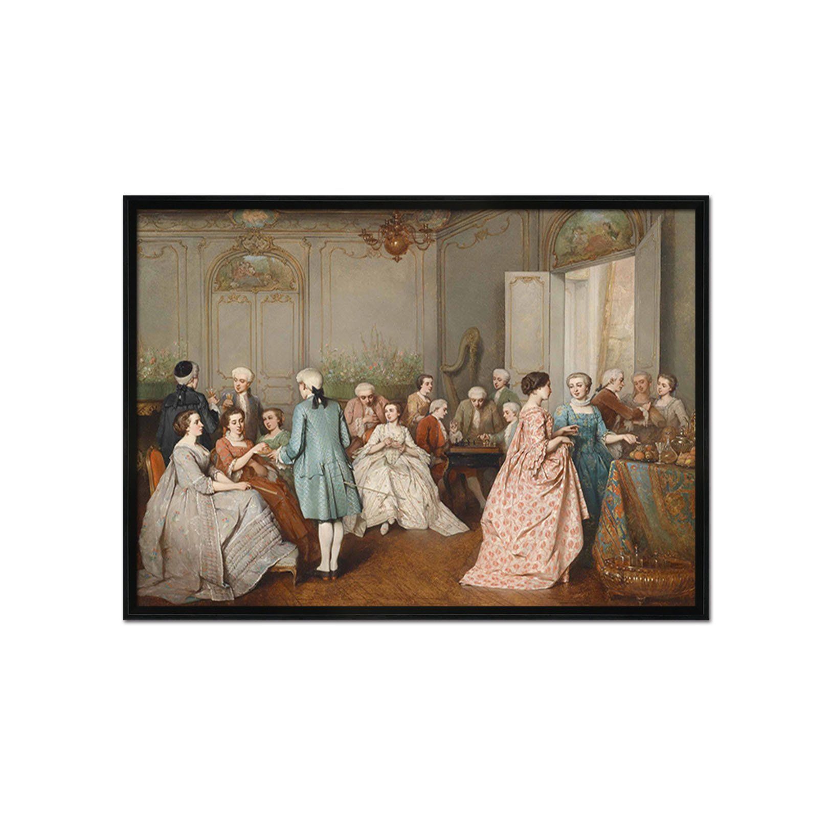 3D Get Together 034 Fake Framed Print Painting Wallpaper AJ Creativity Home 