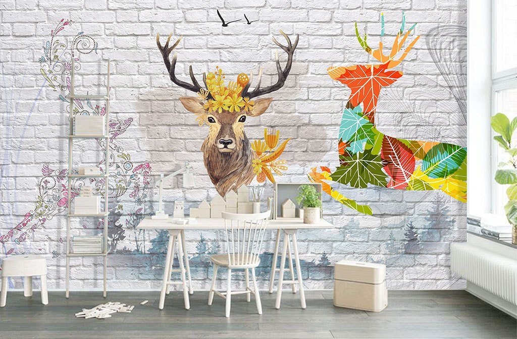 3D ELK 164 Wall Murals Wallpaper AJ Wallpaper 2 