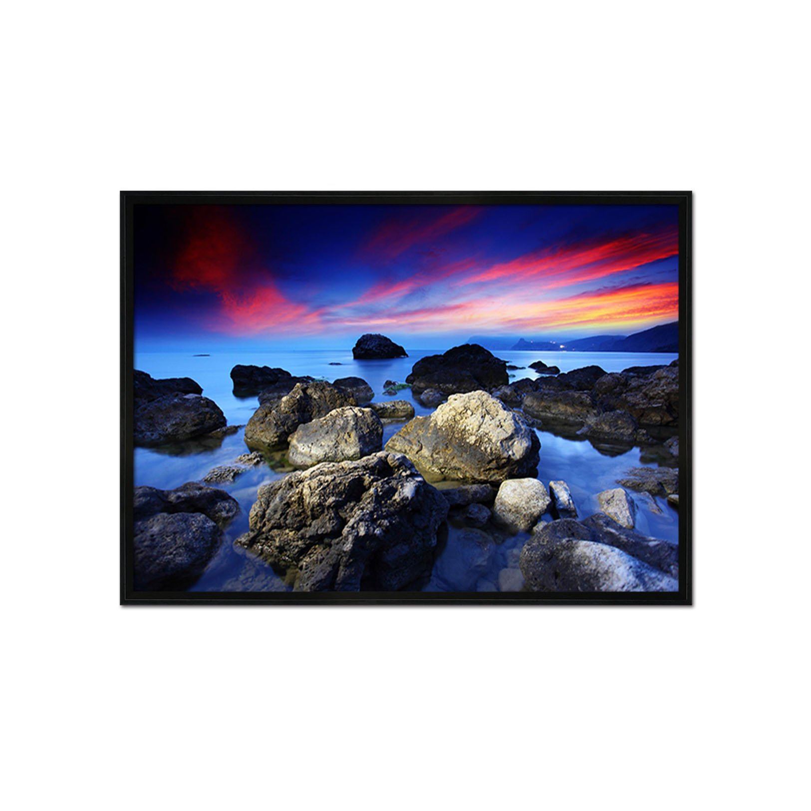 3D Evening Stones 069 Fake Framed Print Painting Wallpaper AJ Creativity Home 