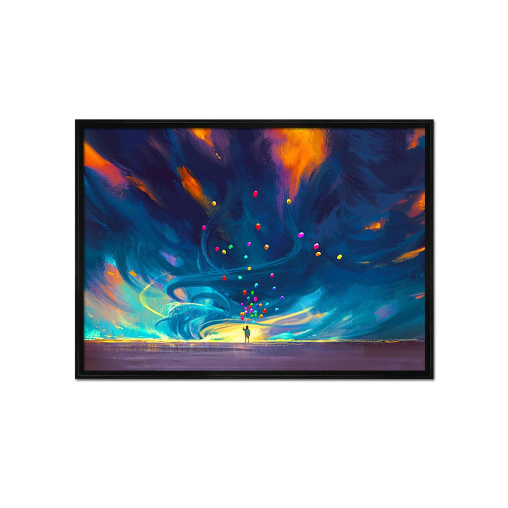 3D Colorful Balloons 183 Fake Framed Print Painting Wallpaper AJ Creativity Home 