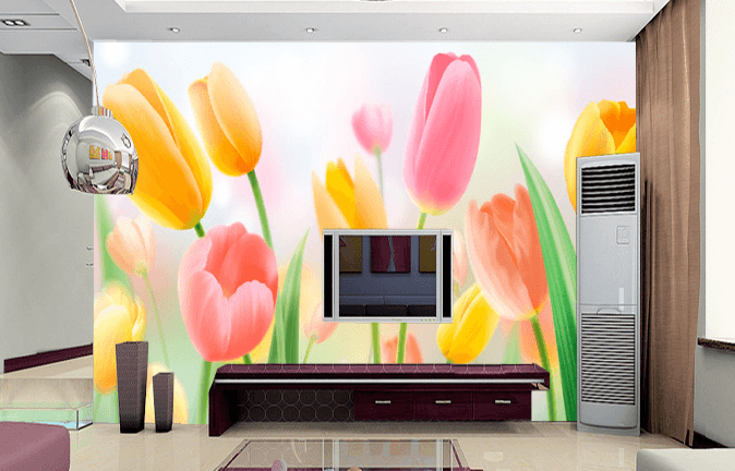 Colorful Tulips Wallpaper AJ Wallpaper 