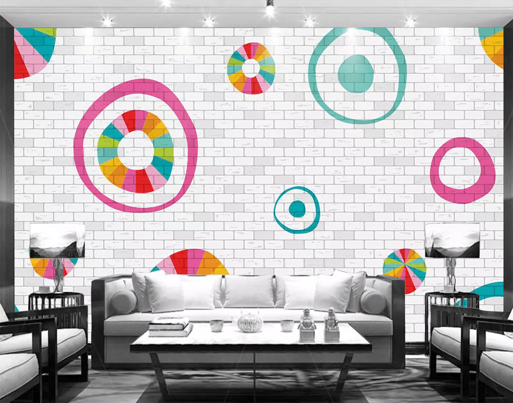 3D Colorful Circle 343 Wallpaper AJ Wallpaper 2 