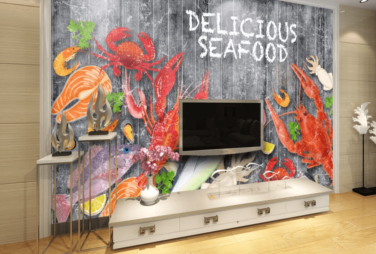 3D Lobster Fish 441 Wallpaper AJ Wallpaper 2 