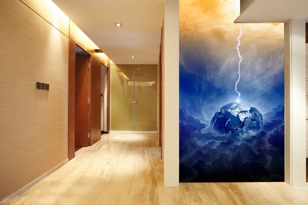 Lightning Strong Scene Wallpaper AJ Wallpaper 