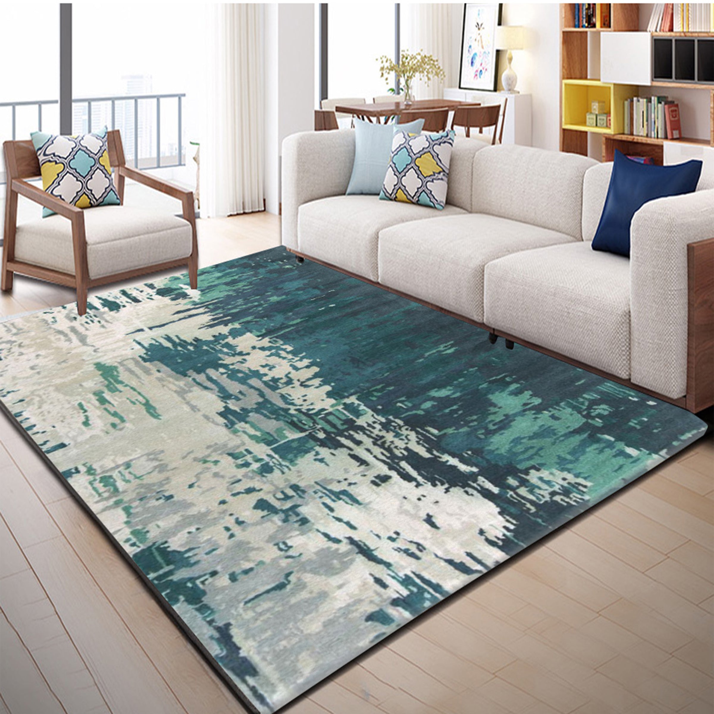 3D Dark Green Inkjet WG156 Non Slip Rug Mat Mat AJ Creativity Home 