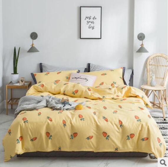3D Yellow Carrot 18116 Bed Pillowcases Quilt