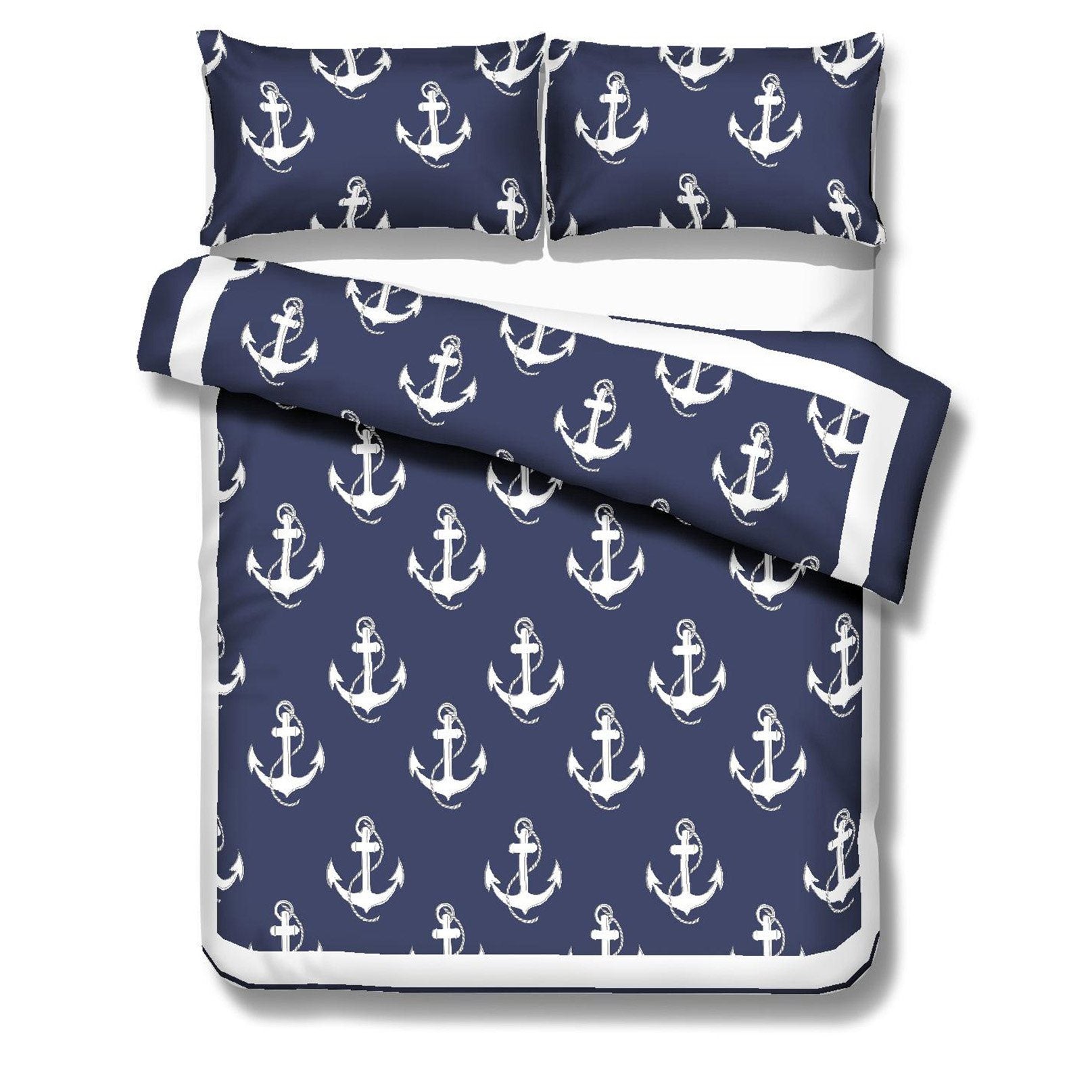 3D Navigation Anchor 140 Bed Pillowcases Quilt Wallpaper AJ Wallpaper 