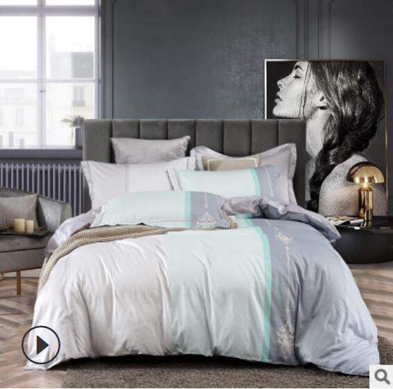 3D Light Green Gradient 20140 Bed Pillowcases Quilt