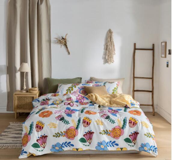 3D Colored Flowers 30057 Bed Pillowcases Quilt