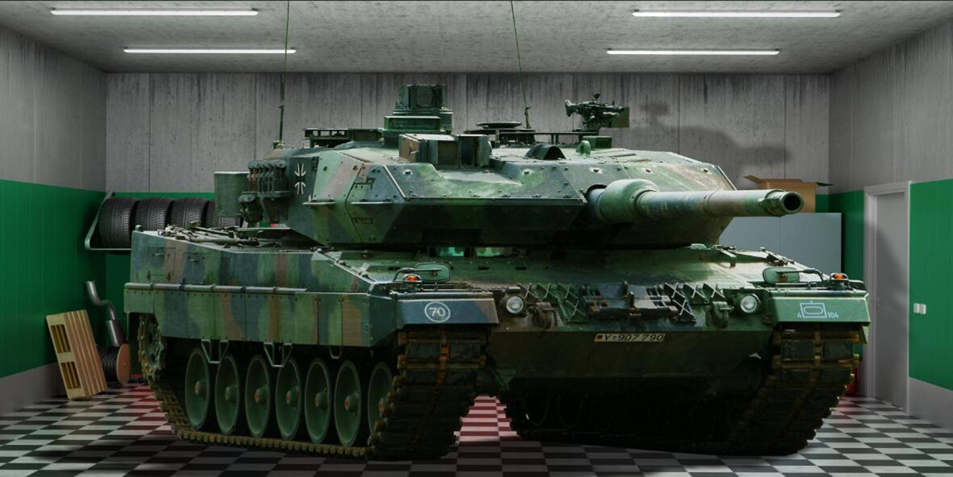 3D Big Tank 09 Garage Door Mural Wallpaper AJ Wallpaper 