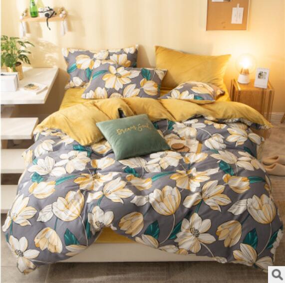 3D White Flowers 18072 Bed Pillowcases Quilt