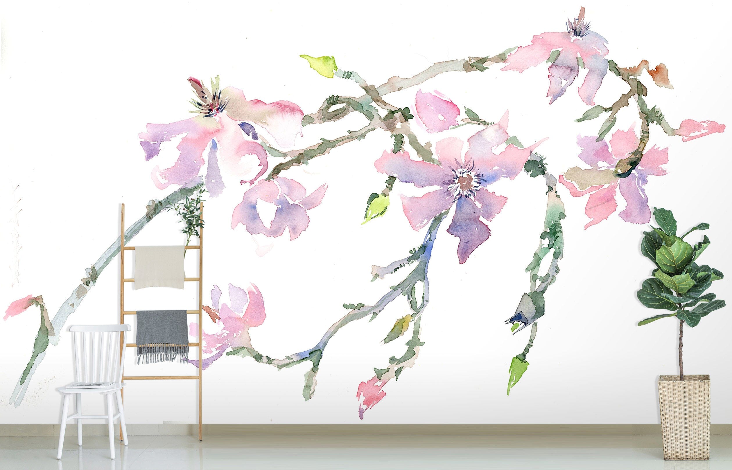 3D Painted Peach 1406 Anne Farrall Doyle Wall Mural Wall Murals Wallpaper AJ Wallpaper 2 