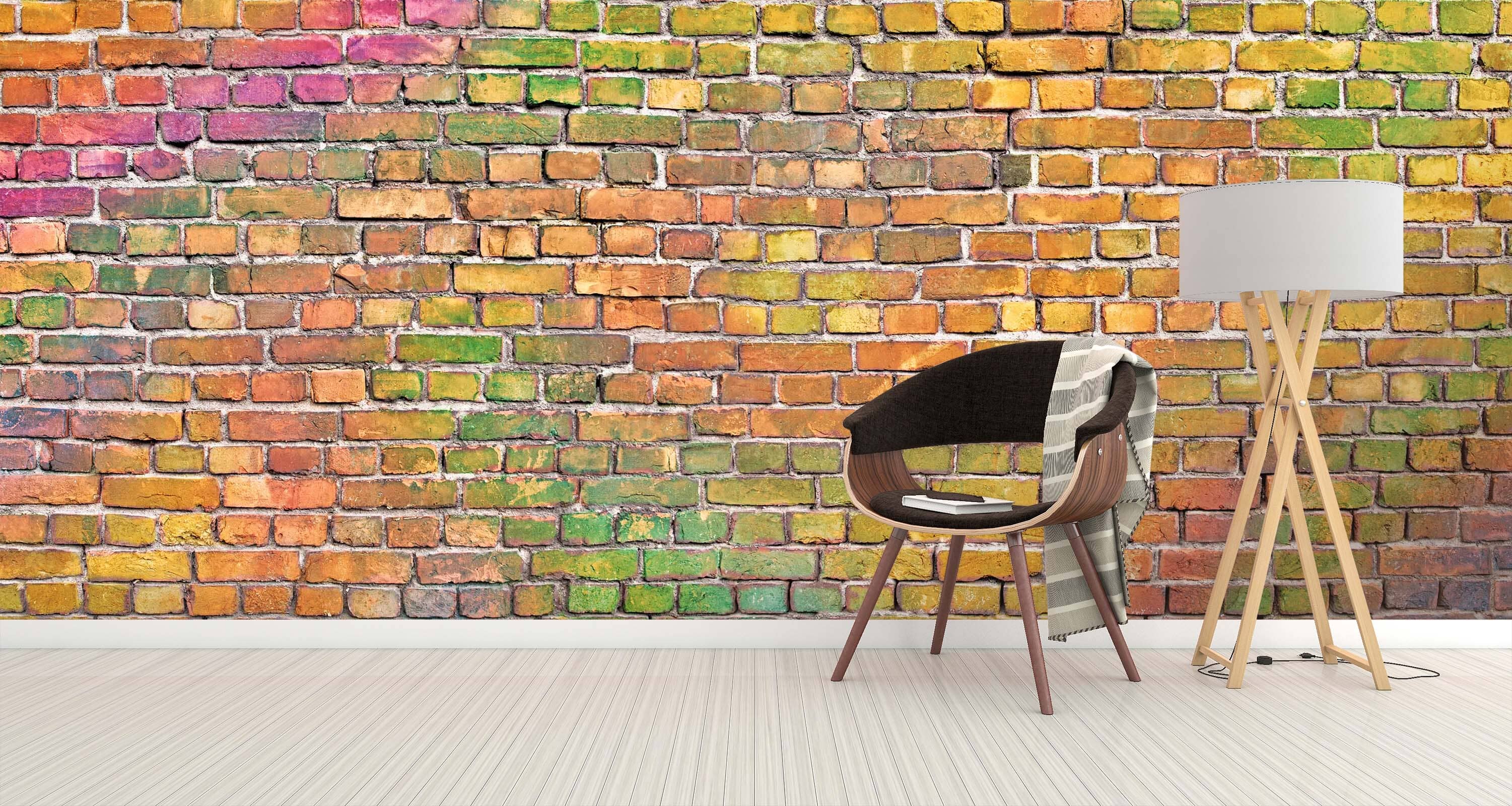 3D Colored Brick Wall 108 Wall Murals Wallpaper AJ Wallpaper 2 