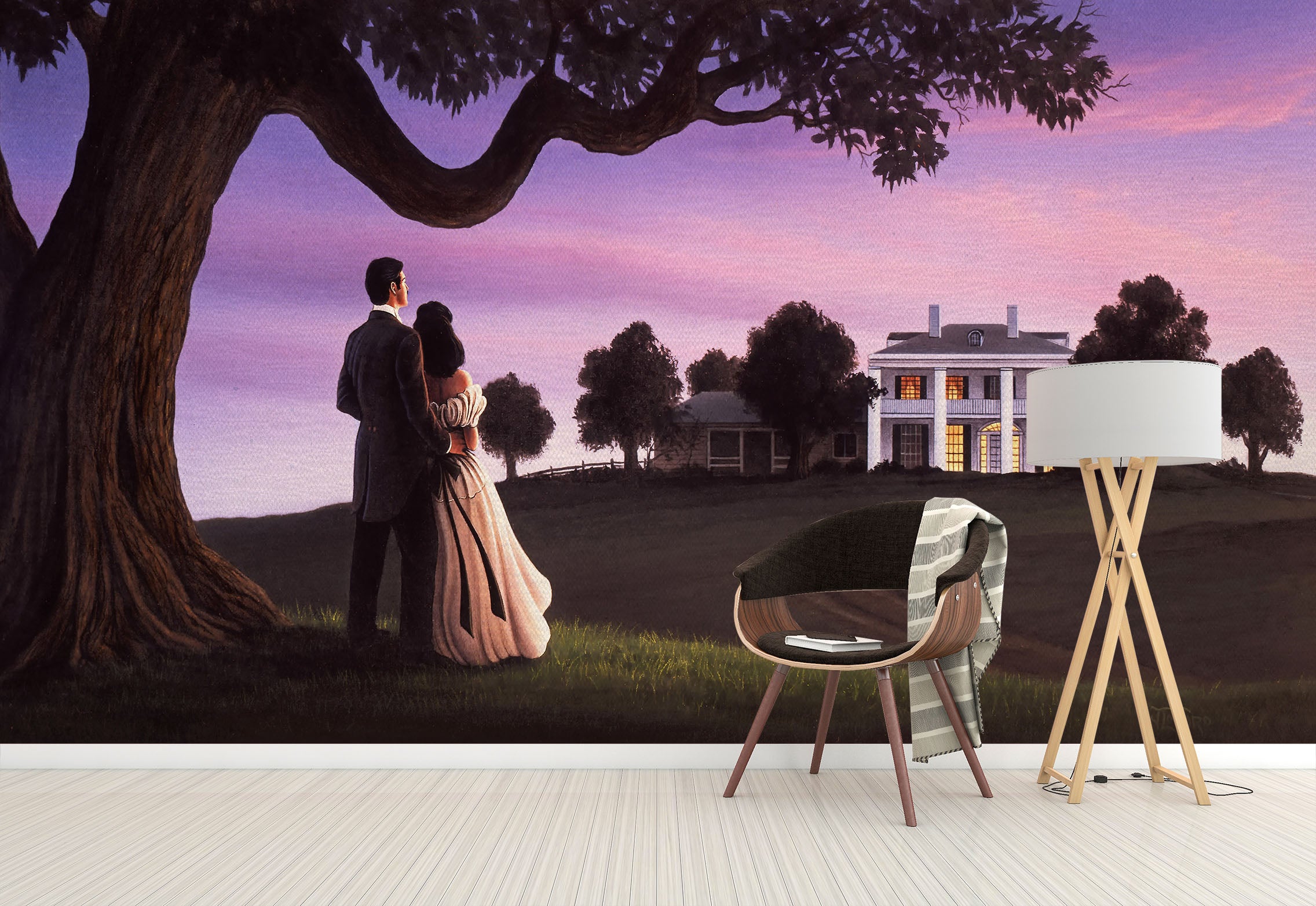 3D Trees Couple 85018 Jerry LoFaro Wall Mural Wall Murals