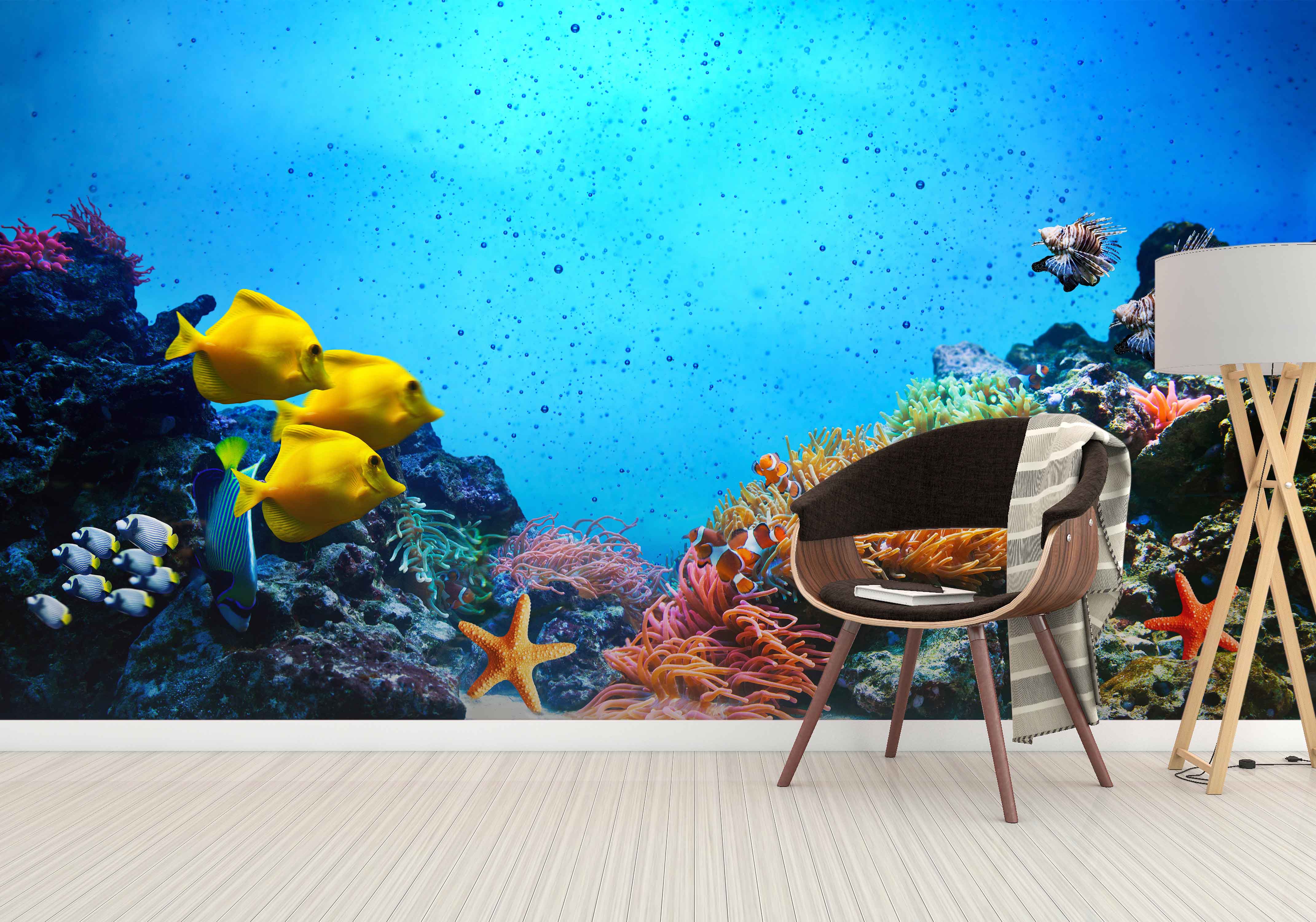 3D Coral Starfish 364 Wall Murals