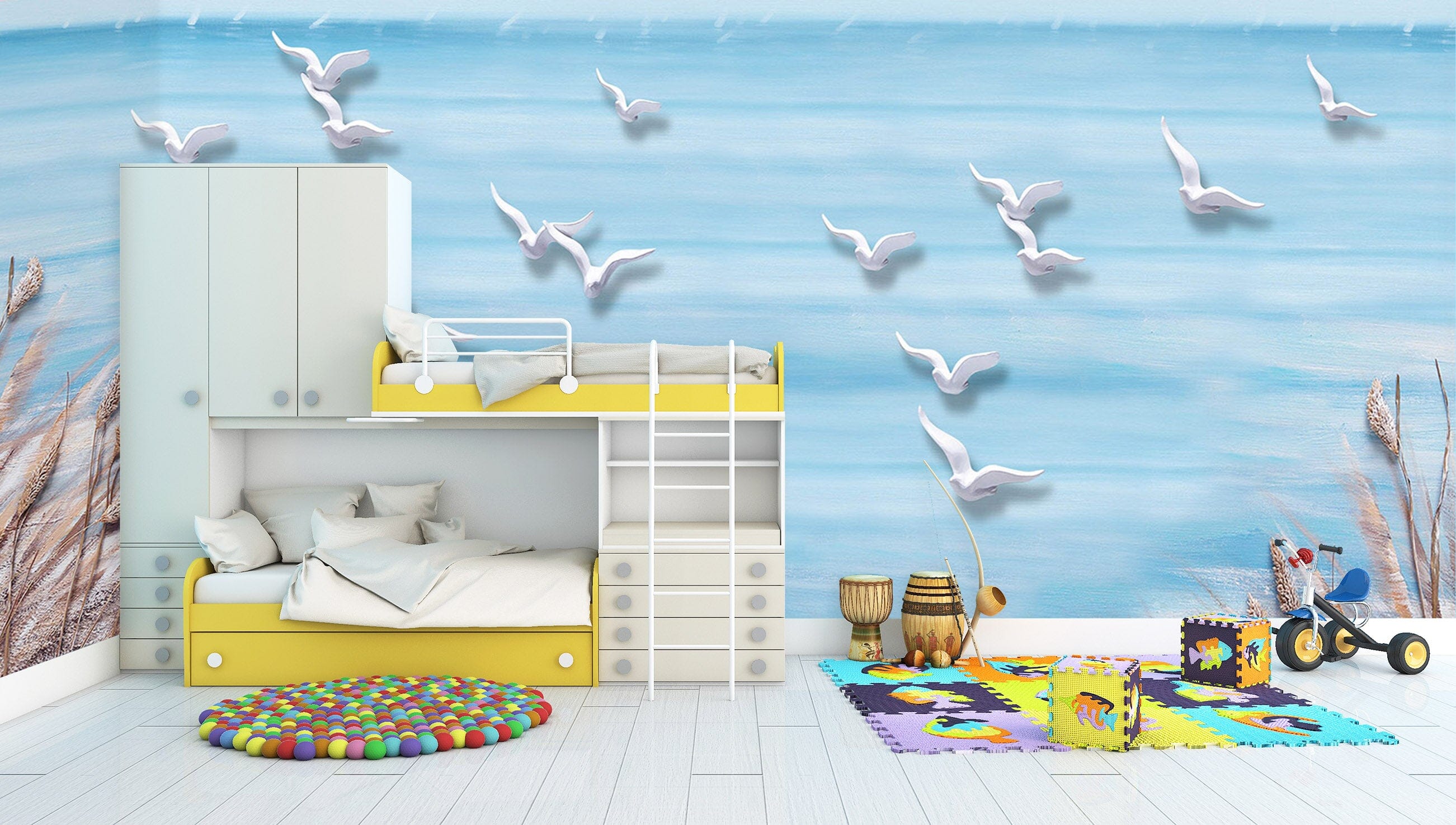 3D Flying Bird 3005 Wall Murals Wallpaper AJ Wallpaper 2 