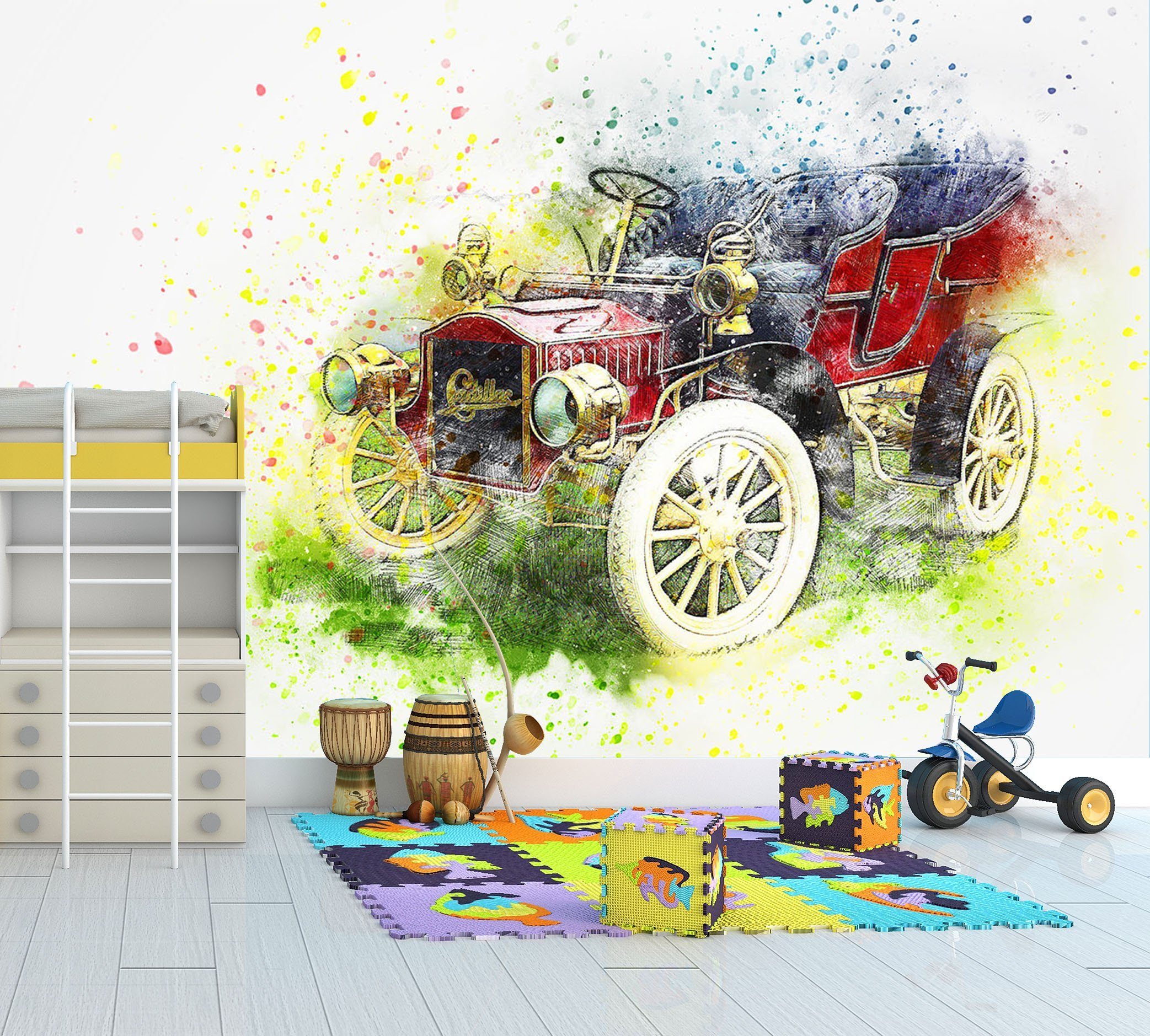3D Carriage 953 Vehicle Wall Murals Wallpaper AJ Wallpaper 2 