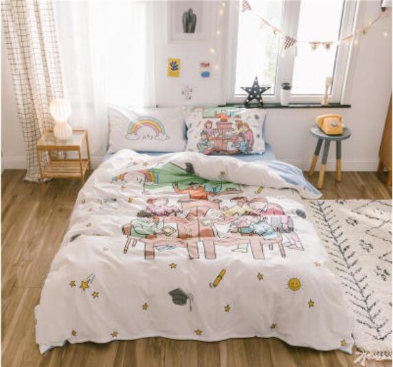 3D Cartoon Crowd 30138 Bed Pillowcases Quilt