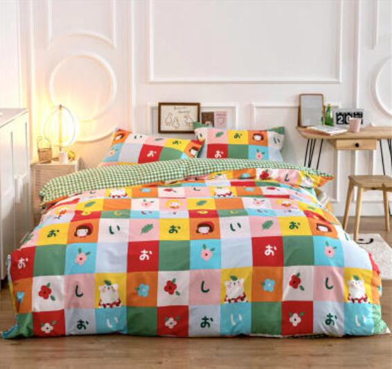 3D Color Grid 50115 Bed Pillowcases Quilt