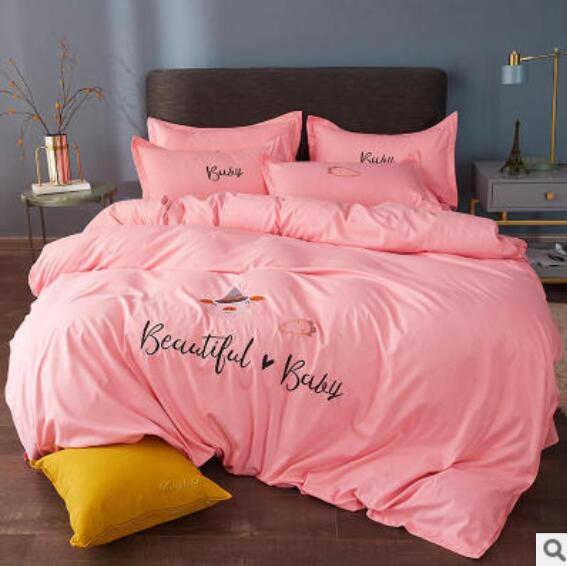 3D Pink 50046 Bed Pillowcases Quilt
