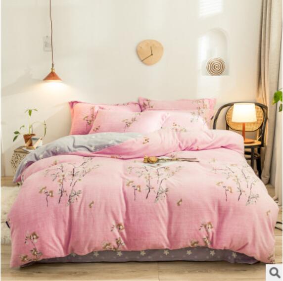 3D Pink Branches 20114 Bed Pillowcases Quilt