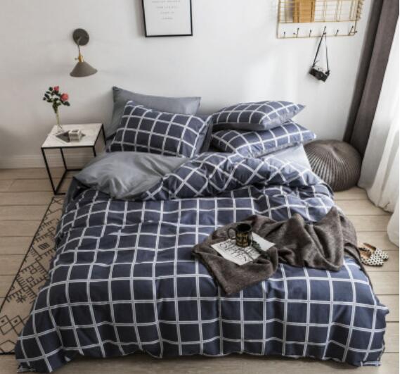 3D Black Plaid 15073 Bed Pillowcases Quilt