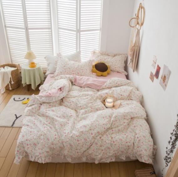 3D Pink Small Floral 40317 Bed Pillowcases Quilt