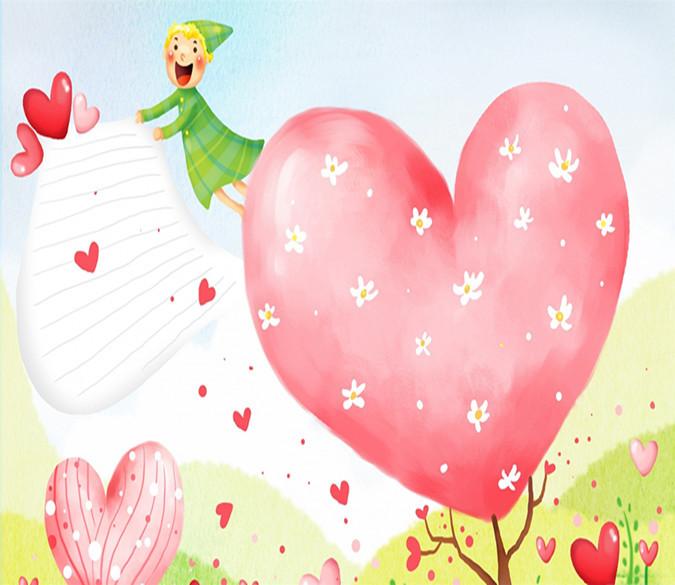 3D Pink Girl Heart Tree 042 Wallpaper AJ Wallpaper 