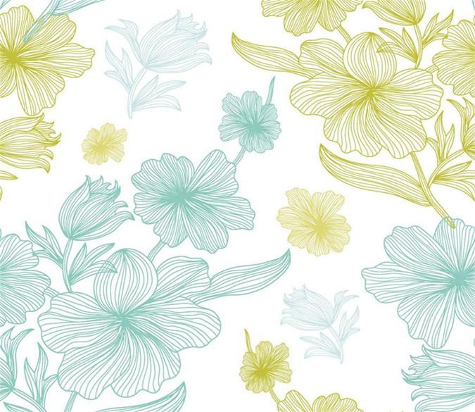 3D Blue Yellow Flowers 103 Wallpaper AJ Wallpaper 