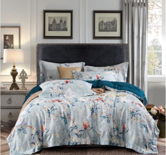 3D Light Blue Flower 14121 Bed Pillowcases Quilt