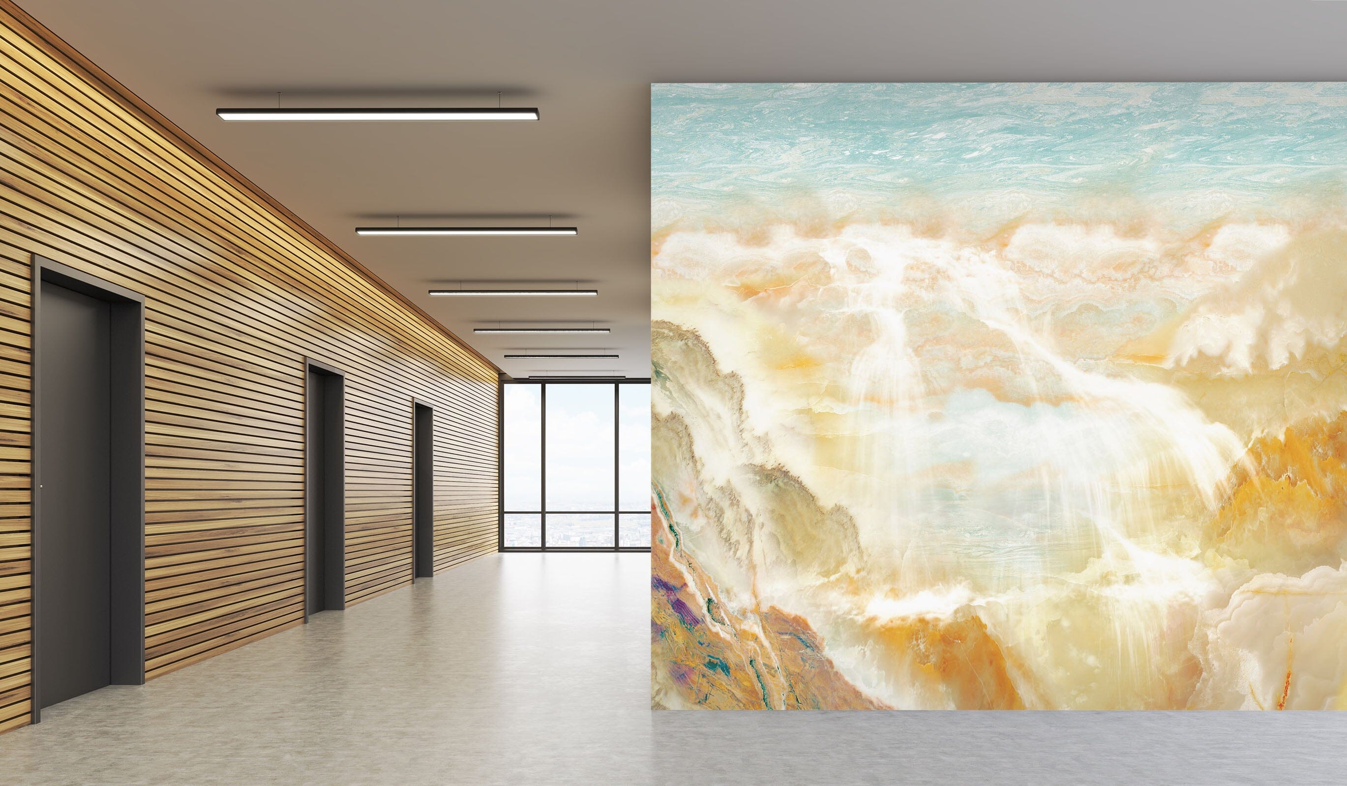 3D Yellow Clouds 1494 Wall Murals Wallpaper AJ Wallpaper 2 